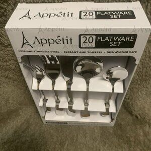 APPETIT 20 Piece Stainless Steel Premium Flatware Set /Service for 4